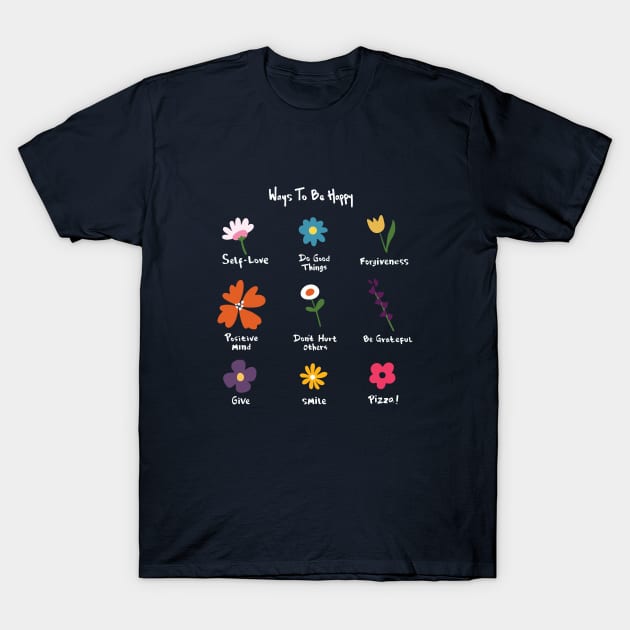 Cute motivational flower illustration T-Shirt by mamita.design